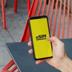 App Monetization - eSIM Graphic on Smartphone Screen
