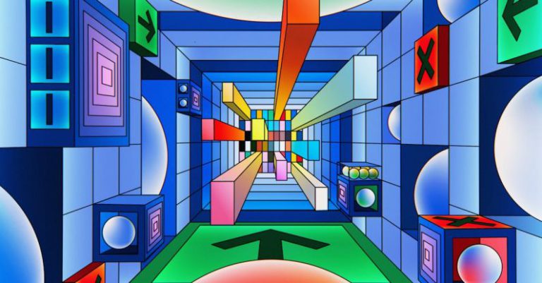 Serverless Computing - An artist’s illustration of artificial intelligence (AI). This image depicts a look inside how AI microchips are designed. It was created by Champ Panupong Techawongthawon as part of the V...