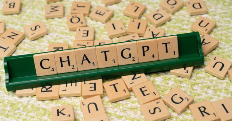 NLP - The word chatgpt is spelled out in scrabble tiles