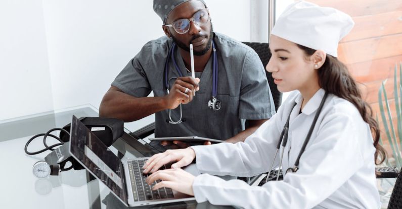 Collaboration Tools - Medical Professionals in Their Scrub Suits
